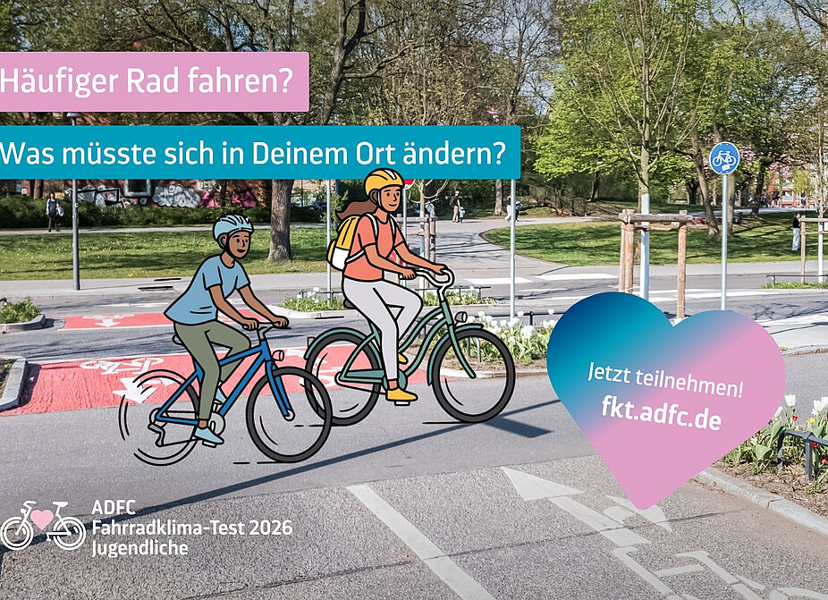 ADFC-Fahrradklima-Test 2026 Häufiger Radfahren? ADFC-Fahrradklima-Test 2026 Häufiger Radfahren?